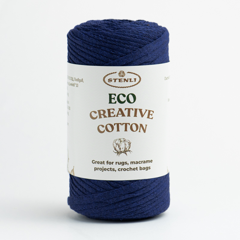 Прежда Стенли Еко Креатив Котон Stenli Eco Creative CottonEco Creative Cotton е здрава лентичка, създадена за хора, които обичат да изработват модерни и структурни проекти от устойчиви материали.