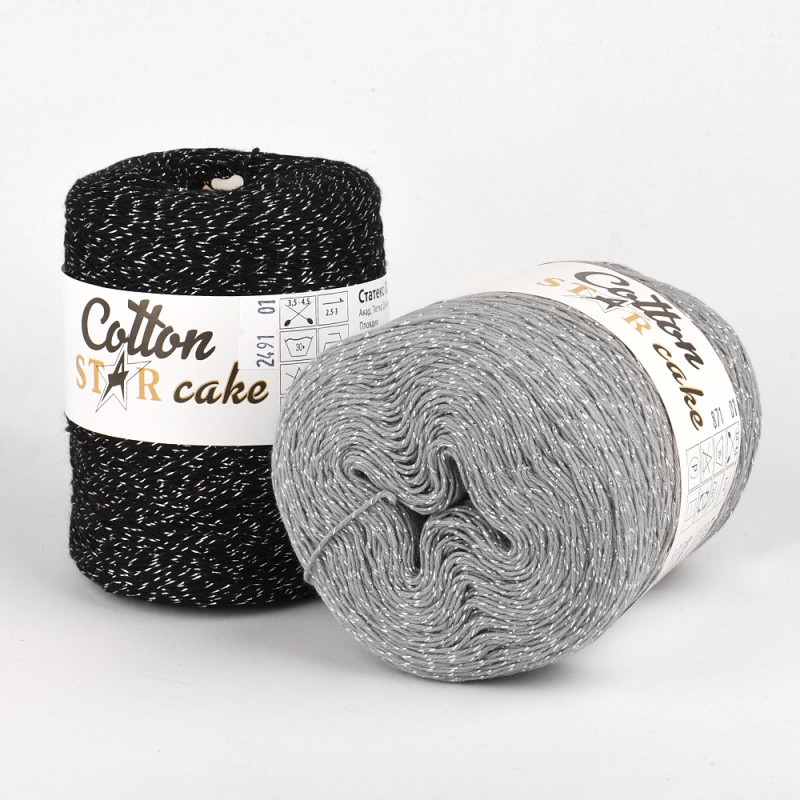 Прежда Стенли Котън СТАР Моно Котън стар кейк монохром Cotton Star Cake Monochrom е прежда за удоволствие на сетивата и вдъхновение за дизайнери и майстори на класическото плетене на една и две куки.