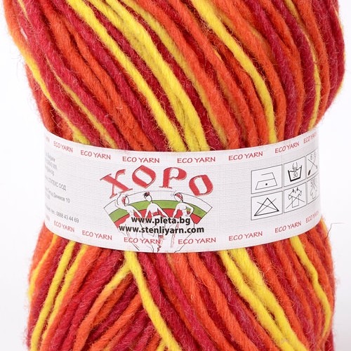 Прежда Стенли Хоро /1 ply / Прежда Стенли Хоро (Stenli Horo)  е изработена от 100% натурална българска вълна, леко пресукана в еднослойно влакно.